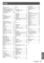 Page 101ENGLISH - 101
Appendix
Index
A
About Your Projector.......................17
Accessories ....................................15
Adjusting front adjustable feet ........25
Adjusting the position by using the 
vertical lens shift function ............25
Attaching the Lens Cap  ..................84
AUTO PC adjust .............................42
Auto setup  ......................................53
B
Background ....................................54
Basic operations by using  
the remote control...