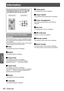 Page 6464 - ENGLISH
Settings
Select [Information] from the Main Menu (see 
“Navigating through the menu” on page 40), 
then select the item from the sub-menu.
Remote ControlControl Panel
Input Source Information 
Display 
The Information Menu is used for checking the status 
of the image signal being projected and the operation 
of the projector.
You can also Press the  button on the remote 
control to display the Information menu.
Input 
J
The selected input source is displayed.
System 
J
The selected system...