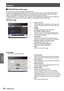 Page 86Network
86 - ENGLISH
Settings
CRSTRON RoomView page  
J
You can monitor or control the projector using RoomView.
To display the operation page of RoomView from Web Control screen, access with the administrator rights is 
required. (The [CRESTRON RoomView] button is not displayed on the Web Control screen for user rights.)
When you click [CRESTRON RoomView], the RoomView operation page is displayed.
If Adobe Flash Player is not installed in your computer, or if the browser does not support Flash, this...