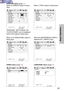 Page 3333
Basic Operation
P\bSITI\b\fP\bSITI\b\f
D\bT CL\bCK
CL\bCK PHASE
KEYST\b\fE
\bSD P\bSITI\b\f
RESIZI\fG
AUT\b SETUP
FRAME L\bCK
STA\fDARDH:   128    V:   32
H:    0    V:    0
32
16
\bFF
\bFF \b\f
\b\f
T\bP LEFT
SELECT:[^][@]
ADJUST:[{][}] E\fTER:[E\fTER]
ESC:[ME\fU]
POSITION menu
 (page  41)
When an RGB/DVI signal is being
input
P\bSITI\b\fP\bSITI\b\f
KEYST\b\fE
\bSD P\bSITI\b\f
ASPECT
RESIZI\fG
AUT\b SETUP
STA\fDARD H:   32    V:   32
H:    0    V:    0
\bFF \b\f
T\bP LEFT
4:3
SELECT:[^][@]...