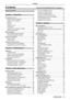 Page 11Read this first! ............................................2
Chapter 1   Preparation
Precautions for use .................................................14
Cautions when transporting ..................................14
Cautions when installing .......................................14
Security  ................................................................15
Disposal ................................................................15
Cautions on use...