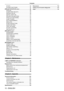 Page 12[P IN P] .................................................................65
[OTHER FUNCTIONS] .........................................65
[PROJECTOR SETUP] menu  ..................................66
[STATUS] ..............................................................66
[COMPUTER2 SELECT]  ......................................66
[PROJECTOR ID] .................................................66
[INITIAL START UP]  .............................................67
[PROJECTION METHOD]...