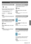 Page 33Basic operations by using the remote control
ENGLISH - 33
Basic Operation
Using the AV MUTE function
 button
Press the < AV MUTE> button on the remote control 
to black out the image. To restore to normal, press the 
< AV MUTE> button again or press any button. 
The screen changes each time you press the   z
< AV MUTE> button as follows.
Note
When use the  button to release the [ zAV mute] 
function, the mute function can not be operated at the 
same time.
Using the P-TIMER button
Press the  button on...