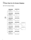 Page 70Flow Chart for On Screen Displays
SET UP On Screen Display
70 