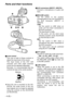 Page 6– 6 (E) –
Parts and their functions
1Level control
Turn one or both of these controls to
adjust the input level of the sound.
The input levels of the CH1 (left
channel) and CH2 (right channel)
sound can be adjusted separately.
Normally, it is recommended that the
controls be kept at the center position.2XLR connectors (INPUT1, INPUT2)
Connect a microphone or audio unit
here.
3MIC/LINE switch
Set the switch to the position
corresponding to the unit connected to
the XLR connector (INPUT1 or
INPUT2).
LINE:...