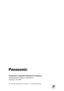 Page 64 c
   2006  Matsushita Electric Industrial Co., Ltd. All Rights Reserved.
P
Panasonic Computer Solutions Company
50 Meadowlands Parkway, Panazip 2F-5, 
Secaucus, NJ 07094 