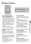 Page 3333
Advanced Operations
EJECT
REC/OTR6
/6REW5/5FF
STOP PLAY
Other Functions
Tracking Adjustment and
Vertical Locking Adjustment
≥For manual tracking adjustment
The I and J buttons are used to adjust the
tracking when, for example, noise bars on the
picture during normal playback are better
removed manually than by automatic digital
tracking control. To return to automatic digital
tracking control, press both buttons together.
≥For slow tracking adjustment
When noise bars appear during still or slow...