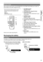 Page 2121
Description of parts
 
Preparation
Remote control
When	using	the	remote	control,	set	the	[IR	REMOTE]	on	the	[OTHER	FUNCTIONS]	menu	to	[ON].	The	factory	setting	is	set	to	[OFF].	(Page	93	of	V
ol.2)
Take	note	that	the	following	buttons	are	for	functions	that	cannot	be	executed	on	this	camera.	
	
•	button	• PHOTO	SHOT	button
ZOOM
START/
STOP
PHOTO
SHOT
EXT
DISPLAY
DATE/TIME
VOL
PLAY
STOP
SKIP SKIP
MENU
ENTER
PAUSESEARCH
STILL ADV STILL ADVSEARCH
3
4
6
8
1
2
5
7
8
9
10
116
10
12
Remote	control	usable...