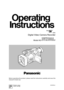 Page 1Before operating this product, please read the instructions carefully and save this
manual for future use.
Model AG- P
Digital Video Camera Recorder
ÒNTSC
VQT0F36-1 Printed in Japan
F0903T1093 @
P 