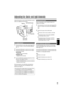 Page 4343
Adjusting Iris, Gain, and Light Intensity
Adjust the aperture, gain and ND FILTER to suit the 
scene or lighting you are shooting. 
1If the camera is in auto mode, press the AUTO 
button to switch to manual focusing ( goes 
out).
2Press the IRIS button to switch how to adjust 
the aperture of lens. 
AUTO IRIS: 
Adjust the iris automatically. 
MANUAL IRIS: 
Adjust the iris manually. 
3Turn the IRIS dial to adjust the aperture of lens 
when in the manual iris mode. 
• Even if Auto IRIS is used, you can...