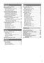 Page 7
7
 
Playback
Basic playback operations .......................... 59
Thumbnail screen ......................................... 60
Basic thumbnail screen operations ................. 60
Adding shot marks to clips .............................. 62
Direct shooting functions ................................. 62
Playback settings (PLAY SETUP)................ 63Set playback format (PB FORMAT)................. 63
Repeat playback (REPEAT PLAY) .................. 63
Resume playback (RESUME PLAY) ..................