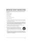 Page 55
IMPORTANT SAFETY INSTRUCTIONS
Read these operating instructions carefully before using the unit. Follow the safety instructions on the 
unit and the applicable safety instructions listed below. Keep these operating instructions handy for 
future reference.
1) Read these instructions.
2) Keep these instructions.
3) Heed all warnings.
4) Follow all instructions.
5) Do not use this apparatus near water.
6) Clean only with dry cloth.
7) Do not block any ventilation openings. Install in accordance with the...