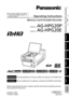 Page 1
 AG-HPG20P
 AG-HPG20E
AG-HPG20

Menu
Displays
Editing
Saving data
Recording
Playback
Preparations
Name of the 
parts
Introduction
For your reference
■  
This product is eligible for the P2HD 5 Year Warranty Repair Program. For details, see page 6.Operating Instructions
Memory Card Portable Recorder
Model No.
Before operating this product, please read the instructions carefully an\
d save 
this manual for future use.
Model No.
FRANÇAISPour des explications en français, veuillez vous reporter au CD-ROM f\...