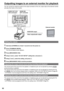 Page 62
6
You can connect an external monitor to the output connector of the unit, output clips to the external monitor and play them back on the monitor.
AG-HPG20
OUTPUTINPUTCH 1
CH 2AUDIOVIDEOHD/SD-SDIHD/SD-SDI
DVCPRO/DV
AUDIO OUT CH1/CH2 connectors
VIDEO OUT connector
HD/SD-SDI OUT connector
HD/SD-SDI output
Video output/audio output
This unitExternal monitor
Setting the outputs
1 Hold down [POWER] for at least 1 second to turn the power on.
 Press [THUMBNAIL/MODE].The normal display screen...