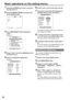 Page 88


Basic operations on the setting menus
1 Hold down [POWER] for at least 1 second to turn the power on.
 Press [THUMBNAIL/MODE] to switch to the normal display screen.
3 min12
1CH2CH
TC   12 : 34 : 56 : 00 
1080i 
3CH4CH
60AVC-I100
 Press [MENU/MODE CHK] to display the menu.Example:
MAIN MENU
PUSH MENU TO EXIT 
1 . TIMECODE SETUP2 . RECORDING SETUP
SW MODE3 .4 . PLAYBACK FUNCTIONS5 . AV OUT SETUP6 . DISPLAY SETUP7 . CARD FUNCTIONS8 . OTHER FUNCTIONS
 Using  and , move the...