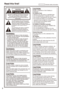 Page 2


Read this first! indicates safety information.
CAUTION
RISK OF ELECTRIC SHOCK DO NOT OPEN
CAUTION: TO REDUCE THE RISK OF ELECTRIC SHOCK, DO NOT REMOVE COVER (OR BACK).NO USER-SERVICEABLE PARTS INSIDE.REFER TO SERVICING TO QUALIFIED SERVICE PERSONNEL.
The lightning flash with arrowhead symbol, within an equilateral triangle, is intended to alert the user to the presence of uninsulated “dangerous voltage” within the product’s enclosure that may be of sufficient magnitude to constitute a risk of...