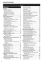 Page 44
Contents (continued)
Shooting
Viewfinder ............................................................  6
Using	the	viewfinder 	.......................................... 	6
Using	the	LCD	monitor 	...................................... 	7
Emphasizing	Image	Outlines 	............................. 	7
Adjusting	the	screen	display 	.............................. 	8
Changing	backlight	brightness 	.......................... 	8
Tally lamp  .............................................................  9
Basic...