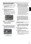 Page 8383
Playback
4 With the pointer at the bottom, push the 
Operation lever in the ◄ ► direction and 
position it on the text memo number you 
wish to play back then push the Operation 
lever in the ▲ direction (► playback).
•	Playback	will	start	from	the	time	code	
position	of	the	text	memo	where	the	pointer	
is	located.	If	the	Operation	lever	in	the	
	
direction	(STOP)	is	pressed	during	playback	
or	the	playback	has	finished	at	the	end	of	
the	clip,	then	the	thumbnail	screen	appears	
again	with	the...