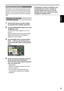 Page 8787
Playback
Setting of clip meta data
Information	such	as	the	name	of	person	who	shot	
the	video,	the	name	of	the	reporter,	the	shooting	
location,	or	a	text	memo	can	be	read	from	the	SD	
memory	card,	and	can	be	recorded	as	Clip	Meta	
Data.
Reading clip meta data 
(metadata upload)
1 Insert the SD memory card that contains 
the Clip Meta Data (metadata upload file).
2 Turn the POWER/MODE switch to set to PB/
THUMBNAIL mode.
The	thumbnail	screen	appears	on	the	LCD	
monitor.
Press	the	MENU	button	while...