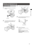 Page 89

ChapterPreparation

Mounting and Adjusting the Lens
Mounting the Lens
1Raisethelensclampingleverandremovethe
mountcap.
MountCap LensClampingLever
2
Tomountthelens,aligntheindentationatthe
topcenterofthelensmountwiththecenter
markofthelens.
Mark...