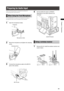 Page 95

ChapterPreparation

Preparing for Audio Input
Take the following steps to prepare the camera for 
connecting audio input devices.
When Using the Front Microphone
The AG-MC200G microphone kit (optional) includes a 
microphone that can be mounted on the camera.
1Openthemicrophoneholder.
Microphoneholder
Viewfinder
2Mount themicrophone andtighten theclamping
screw.
ClampingScrew
3...