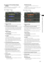 Page 127
17
Chapter6ManipulatingClipswith Thumbnails

 Contents of P2 Card Status Display 
Settings
From the thumbnail menu, select PROPERTY  CARD 
STATUS. The following screen appears.
When “REMAIN” isselected:
2
5
1
3
4
1 Write-protect Mark
The  mark appears if the P2 card is write-protected.
2  P2 Card Status (remaining free space)
The remaining memory capacity of the P2 card is indicated 
by a bar graph and percentage. The bar graph indicator 
moves to the left...