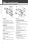 Page 18
18
ChapterPartsandtheirFunctions

Chapter 2  Parts and Their Functions
Power Supply and Accessory Mounting Section
165148
97111210
6
14315
213617
1  POWER switch
Use to turn the power on and off.
2  Battery holder
A battery from Anton/Bauer is mounted here.
For details, refer to [Mounting the Battery and Setting 
the Battery Type] (page 95).
3  DC IN (external power input) socket (XLR, 4P)
Connect this camera to an external DC power supply.
For details, refer to [Use of the...