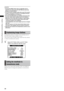 Page 88
88
Chapter4AdjustmentsandSettingsforRecording
 NOTE
•  Pressing the RESET button when an adjustable value is 
selected in the setting menu EVF SETTING will return that 
setting to its factory default.
•  The LCD monitor will appear darker than usual if the camera 
recorder is cold when it is turned on. The display will return 
to its normal brightness as it warms up.
•  The issues described below are viewfinder phenomena that 
may occur under certain conditions but do not...