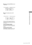 Page 111
111Setting of Clip Meta Data
Chapter 6  Manipulating Clips with Thumbnails

■ Example of recording (DVCPRO50) a clip on 
one P2 card:
REC start (recording start)REC/PAUSE (recording pause)
Recording duration = Approx. 15 min.
Clip 1 COUNT value = 0001
Clip 2 COUNT value = 0002
10 min. 5   m i n.
■
 Example of recording a clip on two P2 
cards:
REC start (recording start) REC/PAUSE (recording pause)
Clip 1 
COUNT value 
= 0001 Clip 2 
COUNT value 
= 0002
1st card2nd card
If the clip thumbnails are...