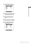 Page 29
29Setting Date and Time of Internal Clock
Chapter 3 Recording and Playback

7Turn the JOG dial button to select 
YEAR, then press the JOG dial button.
PUSH  MENU  TO  RETURN 
2007
MONTH MAY
DAY
1
HOUR 13
MIN
7
YEAR
C L O C K   S E T
8Turn the JOG dial button to set YEAR to 
2007, then press the JOG dial button.
•  A year between 2000 to 2030 can be set. 
9Turn the JOG dial button to select 
MONTH, then press the JOG dial 
button.
10Turn the JOG dial button to set MONTH 
to DEC, then press the JOG dial...