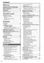 Page 6
6
Contents
Before use
Software information for this product .......... 4
IMPORTANT SAFETY INSTRUCTIONS ......... 5
Outline of operations ..................................... 8
Read this first! .............................................. 10
Accessories .................................................. 11
About this manual ........................................ 11
Description of parts
Description of parts ..................................... 12Right side and rear side...