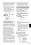 Page 87
Editing
87
6  Press the two REC buttons simultaneously.If you are using the remote control, press the 
PLAY button while holding down the REC 
button.
Dubbing now starts. When it finishes, it will 
automatically stop, and the thumbnail display 
will be restored. (To stop dubbing while it is 
underway, press the 
 button.)
•  When you wish to start dubbing from a point  mid-way along a clip, first play back the 
clip, then press the 
 button at the desired 
position to pause playback.
COUNTERRESET TITLE...