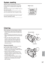 Page 127
Reference
127
   Eye cup holder
        Eye cup
      Projection
System resetting
Reset the system microcomputer if you can no 
longer operate the camera-recorder even though 
its power is on or a similar kind of a problem has 
occurred.
Use a pointed object to press the RESET button on 
the camera-recorder.
The menu setting entered and memory contents 
will not be cleared even when the system is reset.
Do not press the RESET button when the camera-
recorder is operating normally.
Cleaning
When...