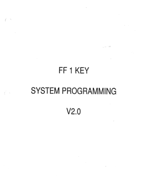 Page 342: , 
FF 1 KEY 
SYSTEM PROGRAMMING 
v2.0  