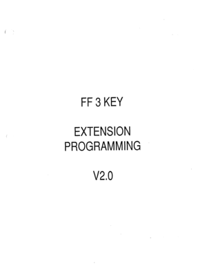 Page 348FF 3 KEY 
EXTENSION 
PROGRAMMING 
v2.0  