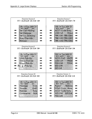 Page 677Appendix A. Large-Screen Displays
Section 400-Programming
Function Screen 6FF3 
(ExtPort)# (26-33)# 16#
Function Screen 7FF3 
(ExtPort)# (26-33)# 17#
Function Screen 8FF3 
(ExtPort)# (26-33)# 18#
Function Screen 9FF3 
(ExtPort)# (26-33)# 19#
.~,O~-!j~~~~~~,~~~~~
.“::kiii’$“:4i~~~~~~~,~~~~~
:~~~~~!~~~~~~~~~~~
,/., :.:::.‘,:.‘,:.~iii~~~~~~~~~:,.,__.n_.,., _,:::y:.:.:....i.i../5. . . . :.:.: . . . .. . ..~y.......~.:..:.:.~;...:.:.:.~:.:.. c... :.:y.:.,.:...:.:,: . . . .w,~I~-~~~“~~~~~~:...