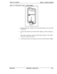 Page 195Section 300~installationChapter 5. Peripheral Equipment
Figure S-15. Cable punch-out plate
.
boor Box Adaptor
4.Mount the Door Box Adaptor on the wall using the three screws provided
with the unit.
5.Connect the trunk line(s) to the Door Box Adaptor, as shown in Figure 5-
16.
The “COD’ connector is used for the Door Box and opener. The “C0.S”
connector is used for the sensor.
6.Connect the Door Box, door opener, and sensor to the Door Box Adaptor.DBS-70-300DBS Manual 
- Issued 8/l/955-29 