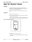 Page 200Chapter 5. Peripheral EquipmentSection 3004nstallatlon
Single Line Telephone Adaptor
Guidelinesl
The Single Line Telephone Adaptor (SLTA. VB-43709) provides an
alternative way of connecting analog DTMF telephones (2500 sets). One
SLTA supports up to 4 Single Line Telephones.
.Each SLT extension requires a digital extension port connection to the
SLTA.
1.Remove the cover from the SLTA.
2.Remove the cable punch-out plate (Figure 5-20) to make an opening for
the cables coming into the SLTA.
To remove the...