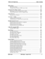 Page 252Section 400~ProgrammingTable of Contents
PBX Settings..............................................................................................................
1-63
PBX Access Code(s)......................................................................................................1-63
Automatic Pause Position for PBX Access Codes........................................................l-64
External (UNA) Relay...