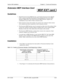 Page 153Section 300-Installation Chapter 5 - Trunks and Extensions
576-13-300 DBS 576 (USA), issued 6/2/98  5-29
Extension MDF Interface Card
Guidelines
• Digital Extension Card (DEC/8) Lines, and Analog Extension Card (AEC/8) 
Lines connect to the Main Distribution Frame through the Extension MDF 
Interface (MDF-EXT) card. Each Extension MDF Interface supports any 
combination of up to three of these extension cards.
• Each extension circuit card contains one sixteen-wire connector. Each sixteen-
wire connector...