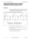 Page 90Chapter 4. - Installing Additional Cabinets Section 300-Installation
4-4 DBS 576 (USA), issued 6/2/98 576-13-300
Building Block Method (floor-mounting) 
Installation (576-port example shown)
Installation
1. Attach wall-mounting brackets on the rear of all cabinets that are to be installed. 
The direction that the wall-mounting brackets are attached varies according to 
the position (bottom, middle or top rack) where the cabinets are installed. Attach 
the wall-mounting brackets according to the figures...