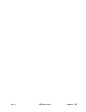 Page 131Intro-2DBS 824-l O-400
Issued 3/i /95 