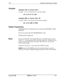 Page 209FFIVerified Forced Account Codes
ExamplesAssigning 1234 as Account Code 1
To assign1234” as Account Code 1, enter this address
FFl 2## 6# l# l# 1234#Assigning 9999 as Account Code 100
To assign “9999” as Account Code 100, enter this address
FTl2# 6## loo## l# 9999#
Related Programming
Toll Restriction For Verified Forced Account Codes FFl 2# 6# (l-lOO)#
2# (O-7)4+Forced Account Codes FF3 
(ExtPort)# 5# (0 or l)#
Toll Restriction Settings FF7
NotesInteraction With TRSThe default TRS type for Verified...