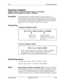 Page 300FF3Extension Numbers
Extension Numbers
Software VersionCPC-S and CPC-M, Version 1 0 and higherAddress FF3 (ExtPort)# 
l# (lo-69 or 100-699)#
DescriptionThis program assigns an extension number to an extension portAnextension number is the 2-digit or 3-digit number that is dialed to reach the
extension phone, extension numbers are programmable and can be changed
An extension port is the physical location 
(RJll jack) into which the phone is
plugged ports have fixed numbers which can’t be changed...