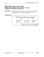 Page 416FF7Night TRS Types O-7 for Trunks
Night TRS Types O-7 for Trunks
Software VersionCPC-S and CPC-M, Version 1 0 and higherAddress FF7 
8# (ExtPort)# (Trunk)# (0-7)#
DescriptionUse this program to assign TRS types to the trunks on an extension when the
DBS 824 is in “Night 1” or “Night 2” mode
See “An Overview of Toll
Restrictions” on page 7-3 for a review of the TRS types
ProgrammingFF7 
8# (l-16 or l-24)# (1-7 or l-9)# (0-7)#
ft fExtension Port
Trunk NumberTRS Type 0 7
CPC-S 1-16
CPC-S 
l-6,7(Def aul...