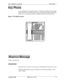 Page 592Key Telephone FeaturesKey Phone
Key PhoneAs an example of a key phone, Figure 3-l illustrates the DBS 824 key phone
model VB-43225 The VB-43225 provides a large display that includes 
one-touch access to speed dial numbers, telephone features, and help screens
Figure 3-I VB-43225 key phone
Absence Message(CPC-S and CPC-M)
Des&p tionExtension users can leave text messages on their phones when they are away
When the unattended extension is dialed, the text message displays on the
caller’s phone
Issued 3/l...