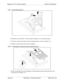 Page 296Appendix A. EX 1.0 Feature Update Section 700-Operation
Page A-6 DBS Manual - Revised April 2000 DBS-2.3/9.2-700
 Figure A-2.Desk Stand Removal.
4.  Rotate the desk stand 180°. In this position it doubles as a wall mount bracket.
5.  Insert the wall mount bracket into the mounting guides as shown in Figure A-3.
6.  Slide the wall mount bracket onto the telephone.
 Figure A-3.Inserting the wall mount bracket (rotated desk stand) 
7.  While viewing the front of the telephone, find the handset guide located...