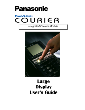 Page 1Large  Large    
Display Display   
User’s Guide User’s Guide   Integrated Feature Module  