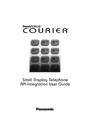Page 21Small Display Telephone
API-Integration User Guide 