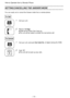 Page 20How to Operate from a Remote Phone 
SETTINGXANCELLING THE ANSWER MODE 
You can easily set or cancel the Answer mode from a remote phone. 
I . . . . 
Ir 2 
I 
i-G-GA 
Call your unit. 
Wait for 15 rings. 
l OGM will be heard, then hang up. 
l The unit will be ready to answer the next phone call. 
OKiJ 
El0 
2 
0 
Call your unit, and push the Code No. (2 digits) during the OGM. 
Push “0”. 
l The unit will not pick up any calls. 
- 19-  